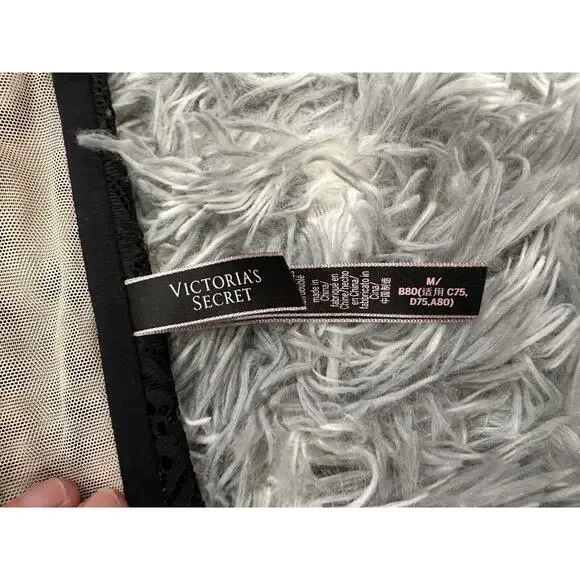 Victoria's Secret Black and Tan Lace Corset Medium M - Picture 6 of 9